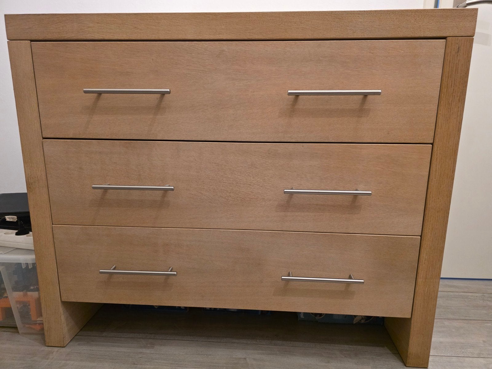 Hard eiken commode., Ophalen, Gebruikt, 50 tot 70 cm, 100 cm of meer