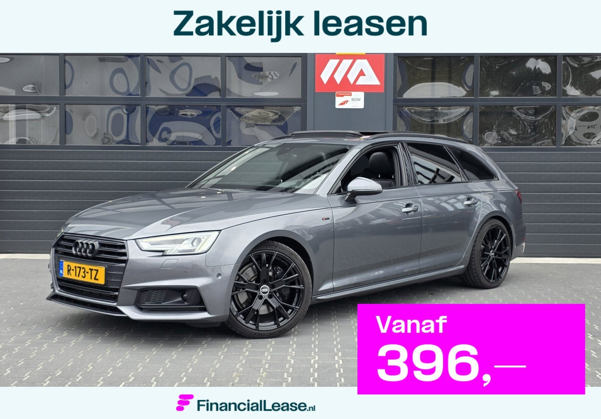 Audi A4 Avant 2.0 TFSI MHEV Sport S line black edition | PAN, Gebruikt, 4 cilinders, A4, Leder