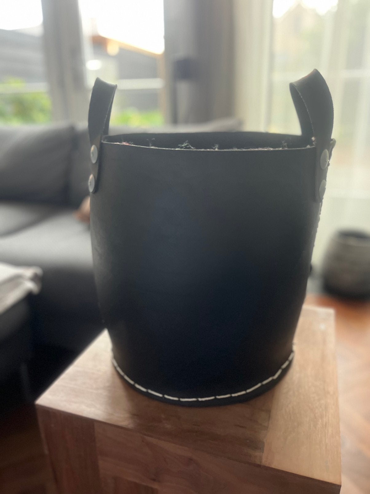 Opbergmand van rubber - zwart, Ophalen, Overige materialen, Met handvatten, Mand