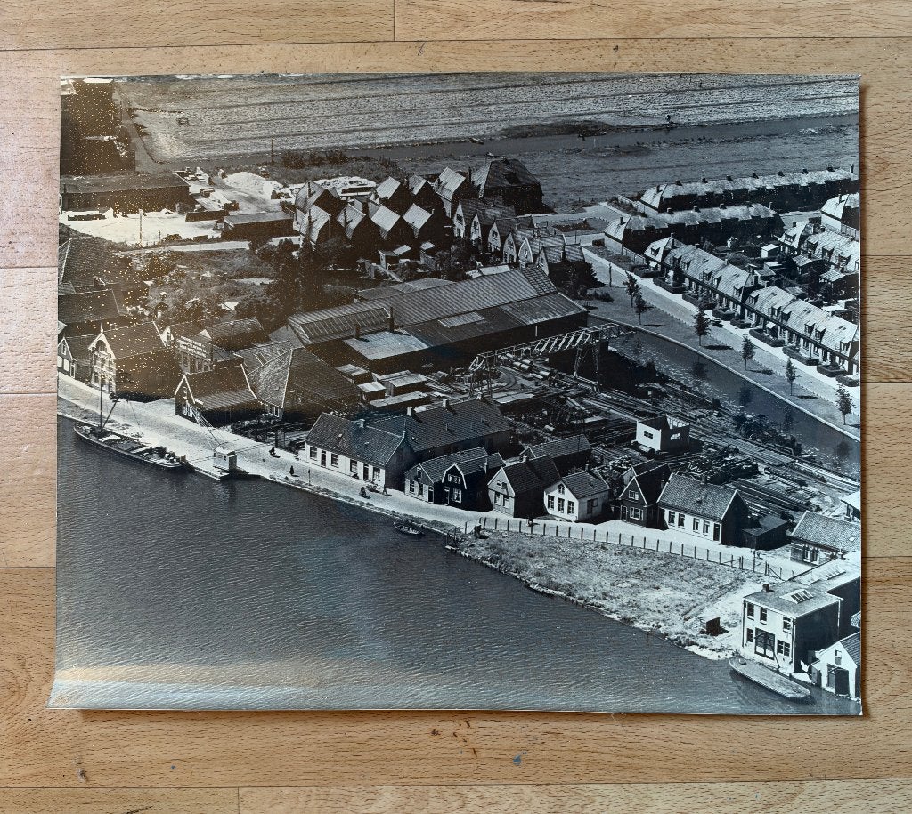 Luchtfoto Klinkenberg Wormerveer, Ophalen, Foto, Zo goed als nieuw, 1940 tot 1960