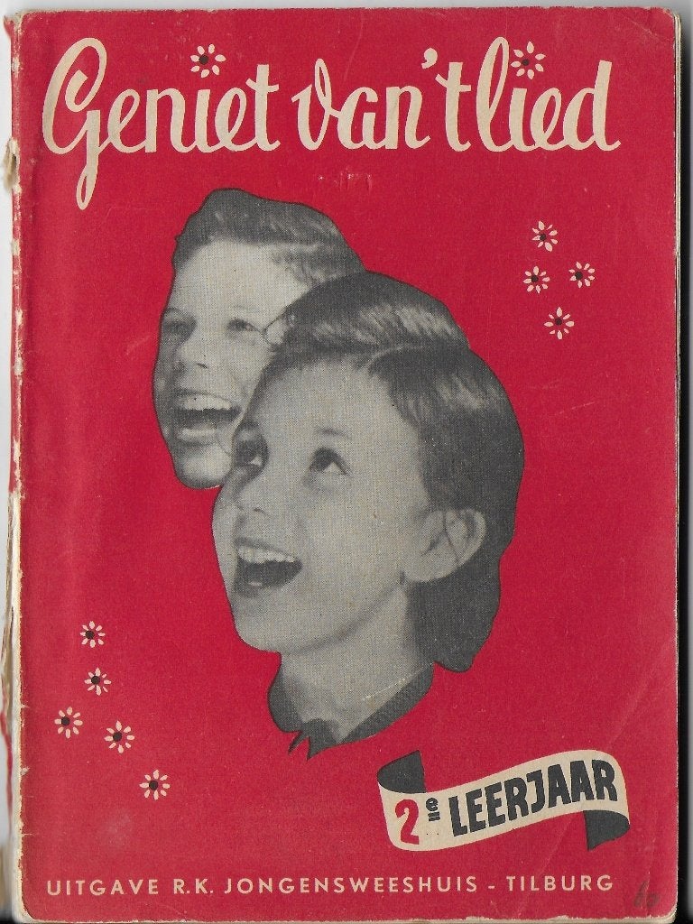 bladmuziek geniet van't lied --- 2e leerjaar ( 1954 ), Muziek en Instrumenten, Bladmuziek, Zang, Klassiek, Ophalen of Verzenden