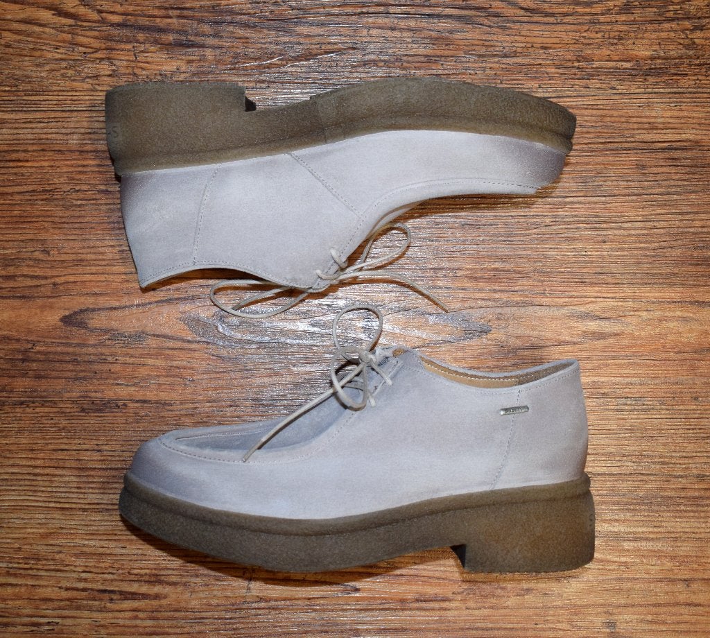 Shabbies - suede leren loafers beige grijs - maat 37, Overige kleuren, Shabbies Amsterdam, Overige typen, Nieuw