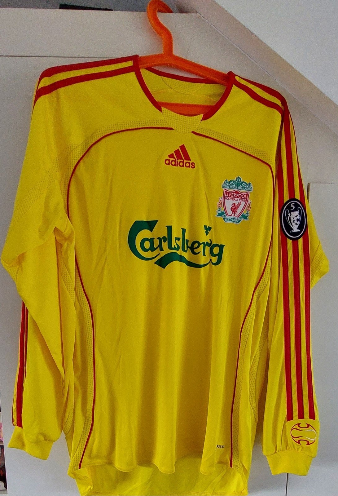 Liverpool Match Issued Shirt Fowler #9 Geel Adidas Maat L, Maat 52/54 (L), Verzenden, Geel, Zo goed als nieuw