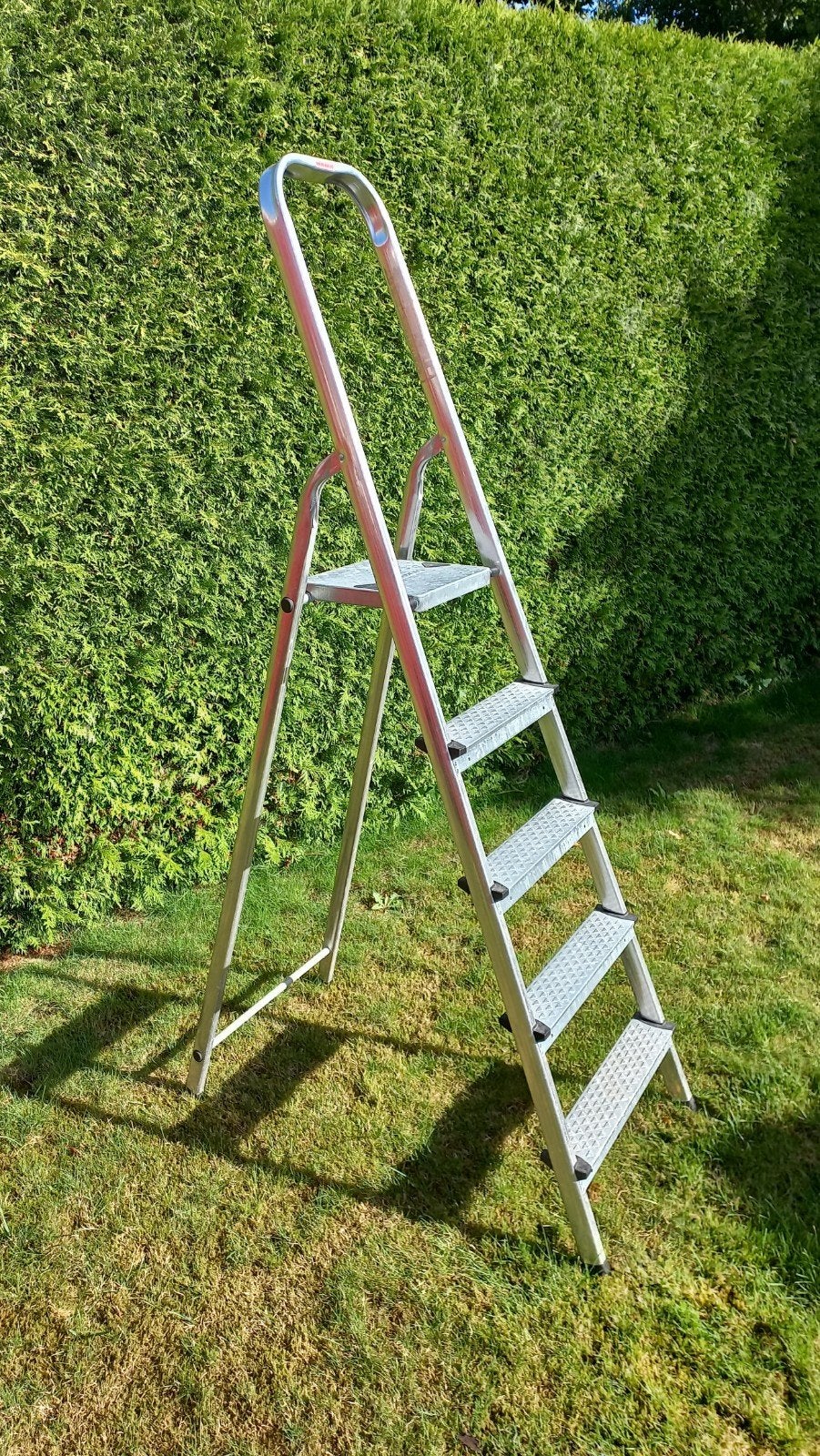 keukentrap huishoudtrap 5 treden, Doe-het-zelf en Verbouw, Ladders en Trappen, Ophalen, Gebruikt, Minder dan 2 meter