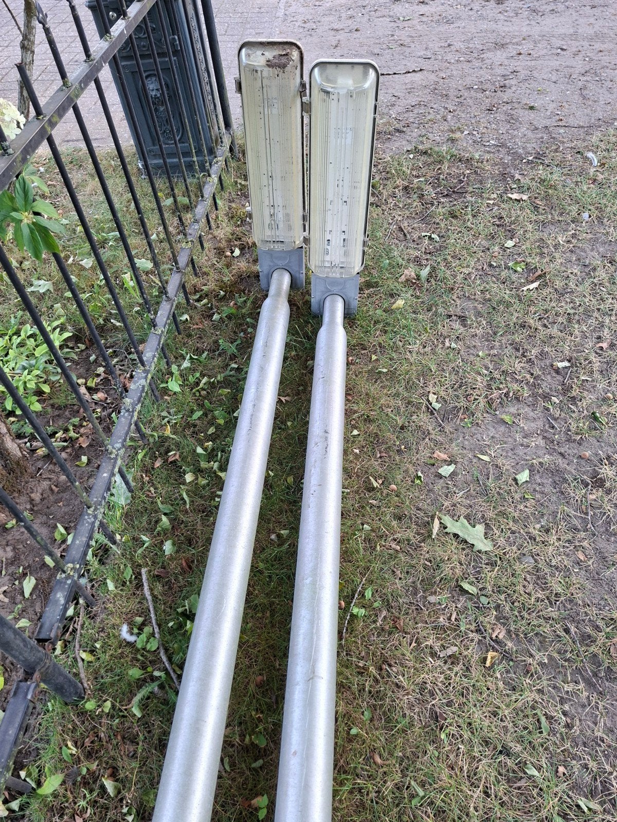 lantaarnpaal straatlantaarnpaal, Tuin en Terras, Ophalen, Gebruikt, Minder dan 50 watt, Aluminium