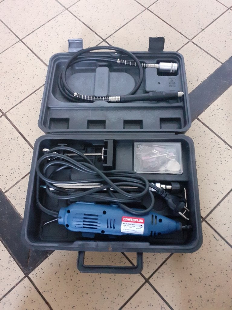 Powerplus Boormachine met accessoires in koffer, Boormachine, Gebruikt, Variabele snelheid, Ophalen of Verzenden