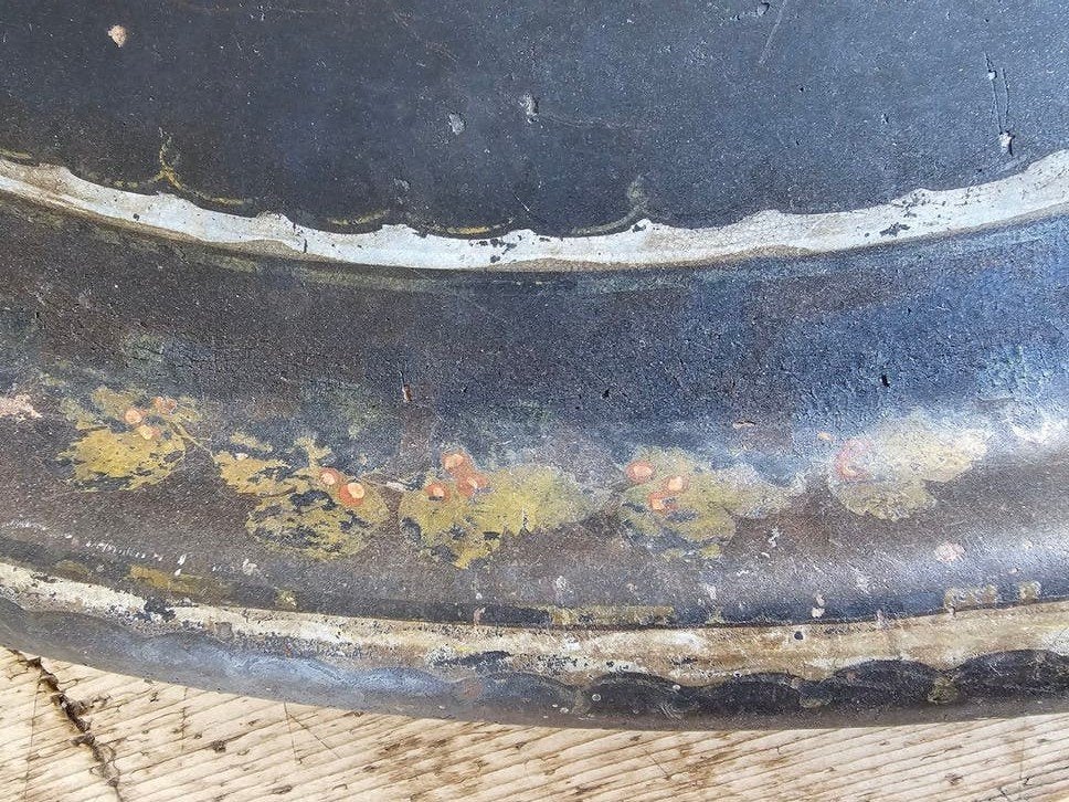 Brocant groot oud dienblad, Ophalen of Verzenden