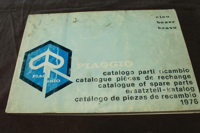 Piaggio Ciao Boxer Bravo 1976 bromfiets parts catalogue, Ophalen of Verzenden, Gebruikt