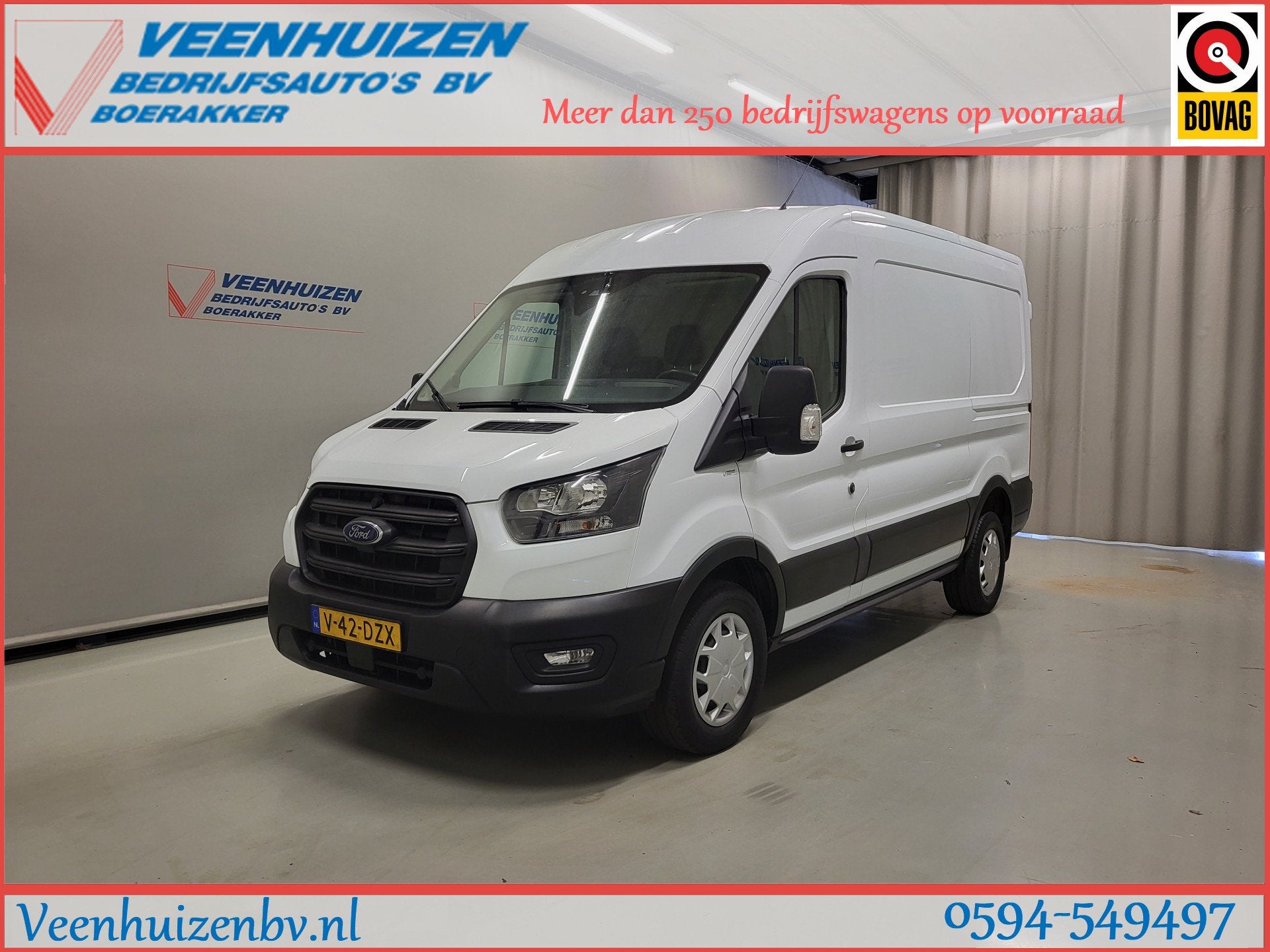Ford Transit 2.0TDCI L2/H2 Trekhaak Euro 6! (bj 2024), Lichtsensor, Euro 6, 4 cilinders, 2500 kg