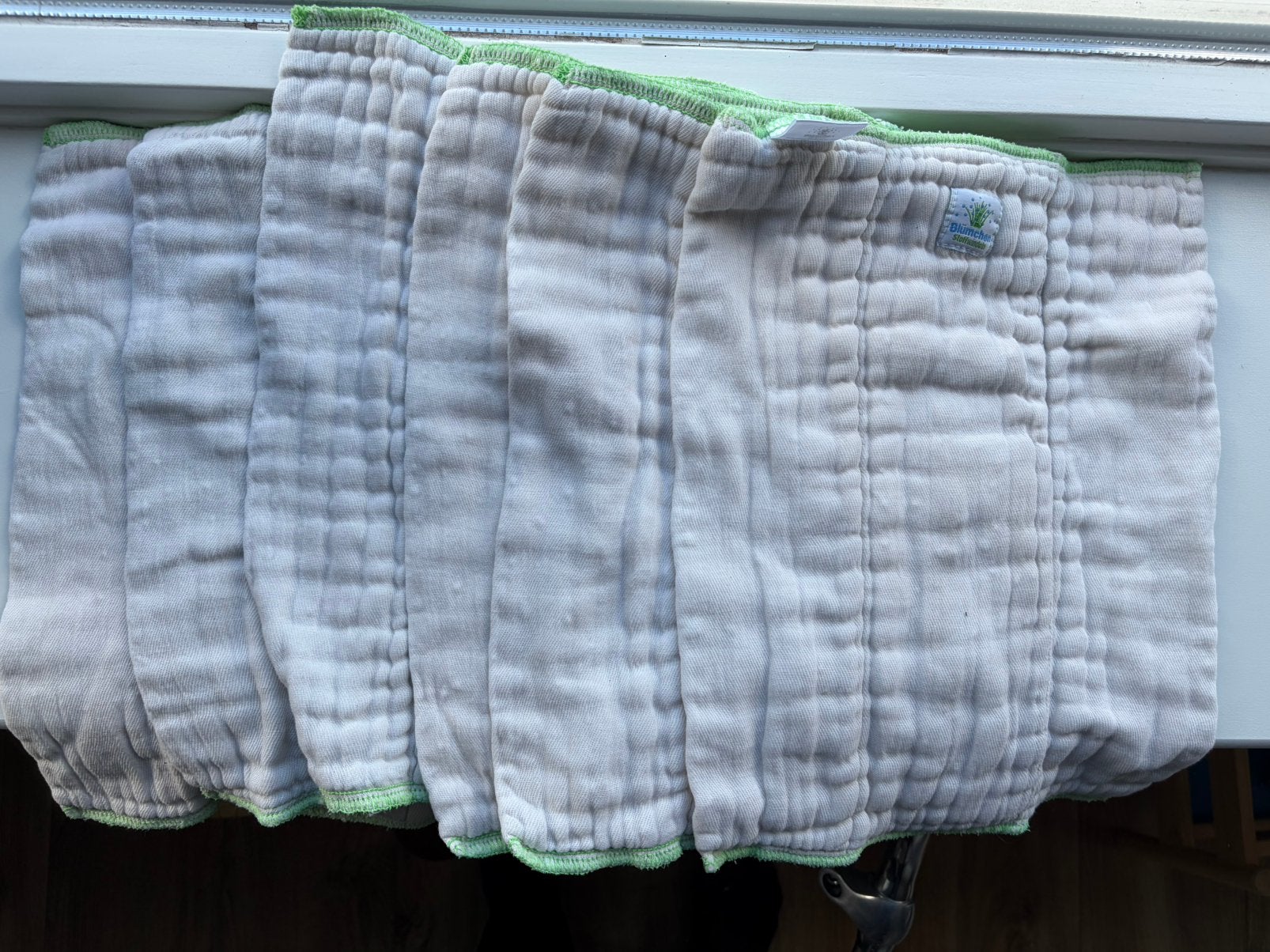 Blümchen biokatoenen vouwluiers (12x), Ophalen of Verzenden, Zo goed als nieuw
