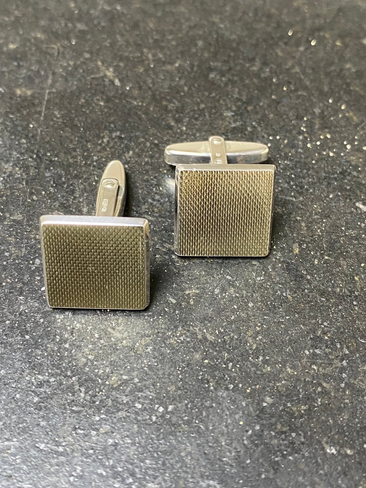 Manchetknopen zilver/verguld, Ophalen of Verzenden, Zo goed als nieuw, Zilver, Verguld