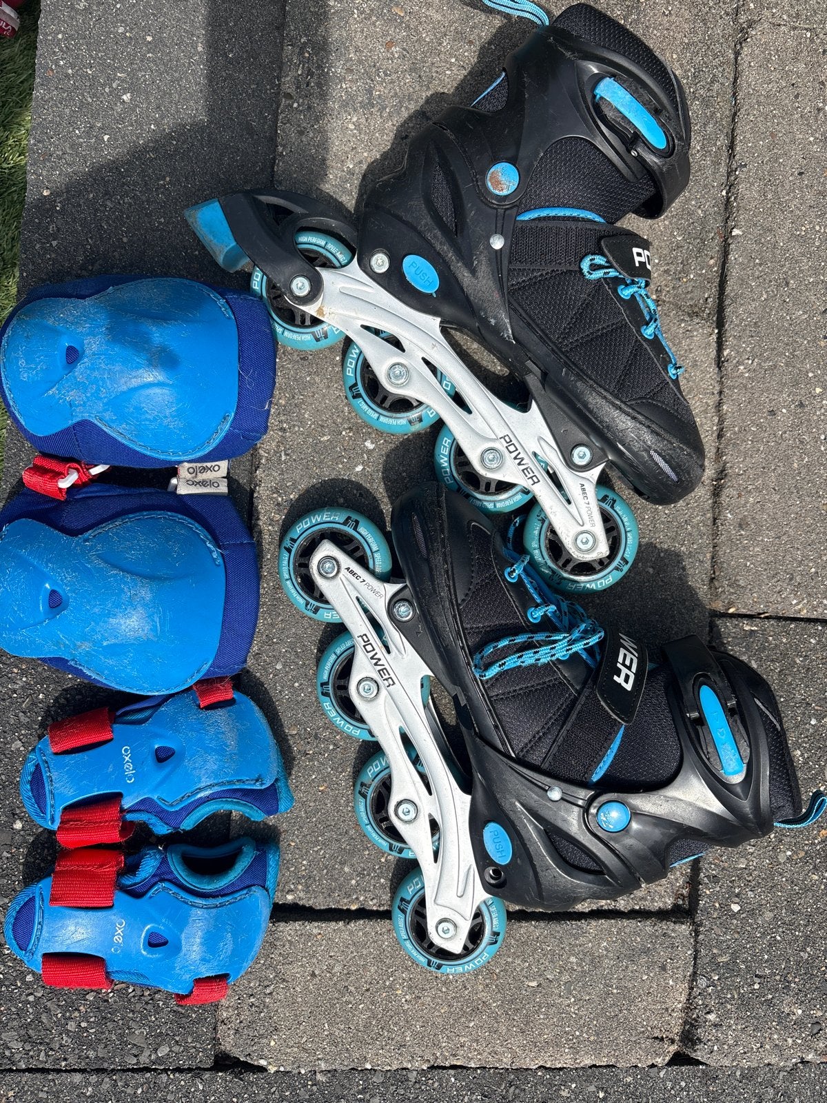 Verstelbare inline skates POWER met bescherming maat 34-37, Sport en Fitness, Skeelers, Overige merken, Kinderen, Ophalen of Verzenden