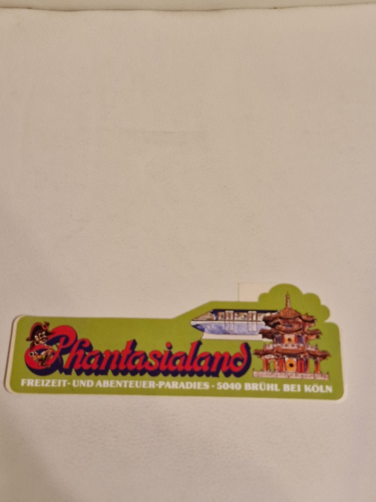 264 1Vintage Phantasialand Sticker - Vrije Tijd & Avontuur, Ophalen of Verzenden, Zo goed als nieuw, Overige typen