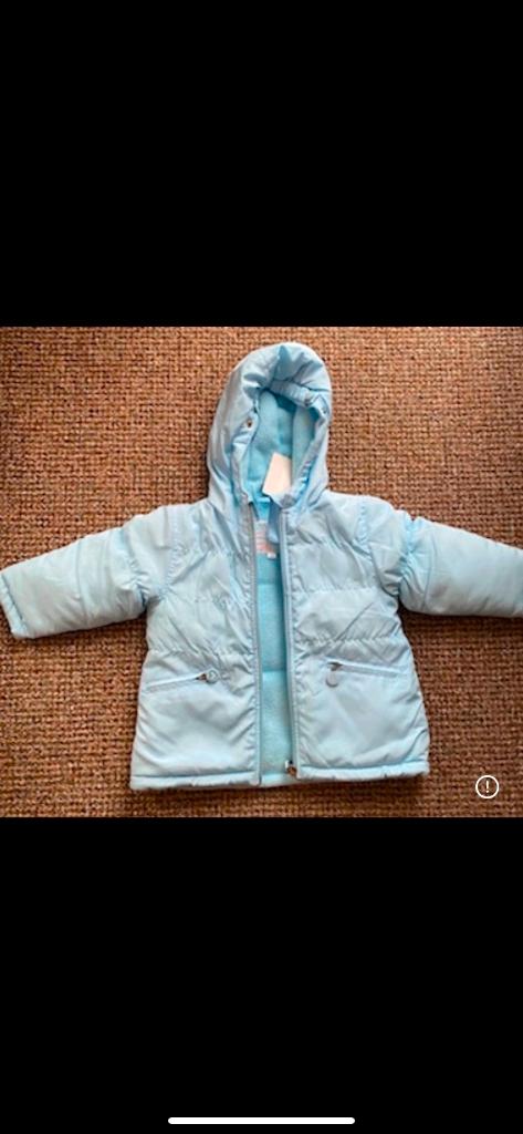 Baby jasje met cappucon maat 80 blauw; Nieuw, Ophalen of Verzenden, Nieuw, Meisje, Jasje