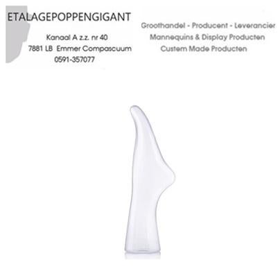 Presentatie Voet / Voeten Transparant Etalagepoppengigant, Sokken en Kniesokken, Overige kleuren, Maat 35 t/m 38, Nieuw