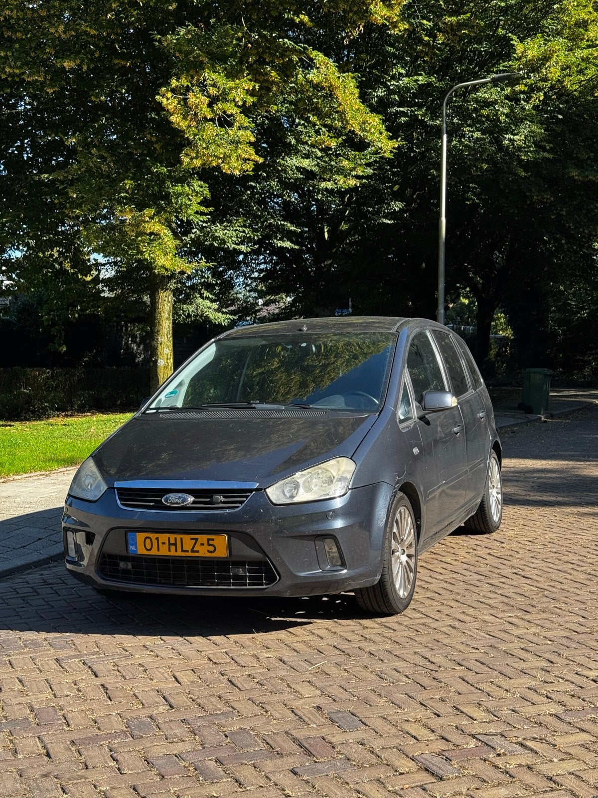 Ford C-Max 1.8 92KW 2009 Grijs, Auto's, Voorwielaandrijving, Zwart, 4 cilinders, Parkeersensor
