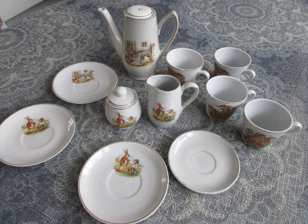 vintage kinder theeserviesje met sprookjes voor 5 euro, Antiek en Kunst, Ophalen of Verzenden