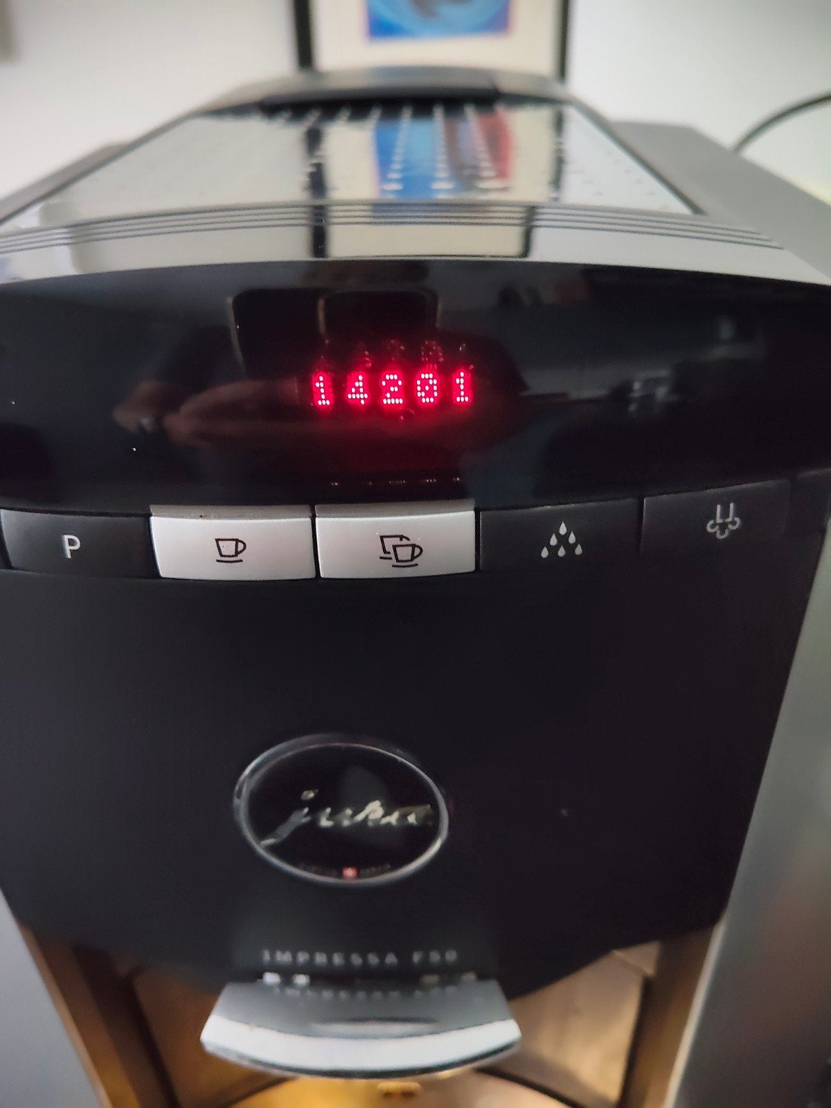 Jura Impressa F50, Witgoed en Apparatuur, Koffiezetapparaten, Ophalen of Verzenden, Gebruikt, Koffiemachine
