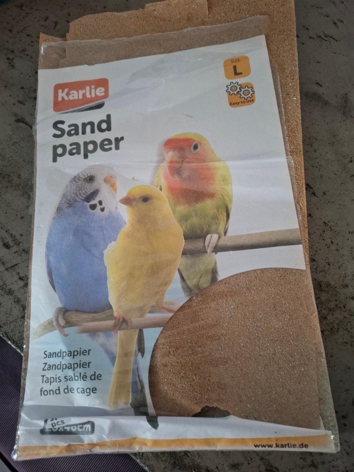 sand paper/ zand papier voor vogels, Ophalen, Nieuw, Zand en Verzorging