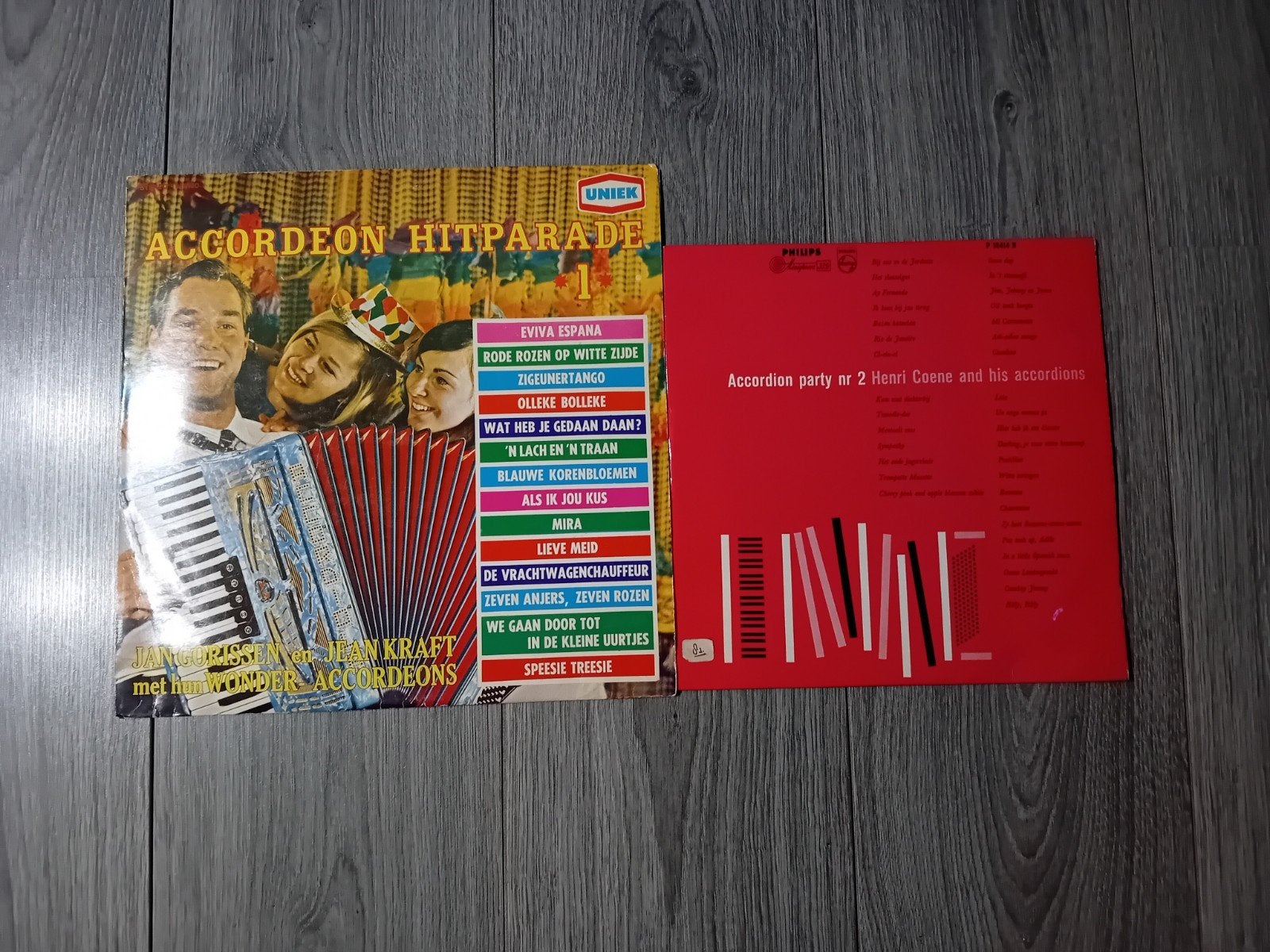 Accordeon Hitparade & Accordion Party LP's, Ophalen of Verzenden, Gebruikt