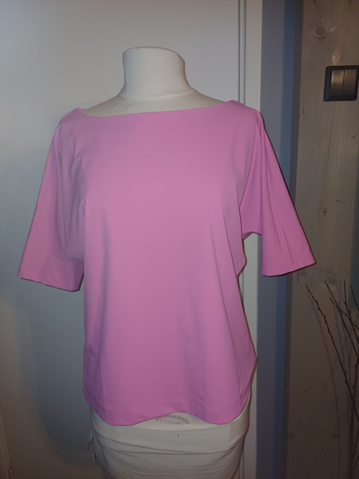 Travel top Boothals korte vleermuis mouw Barbie pink, Kleding | Dames, T-shirts, Nieuw, Maat 38/40 (M), Roze, Korte mouw, Ophalen of Verzenden