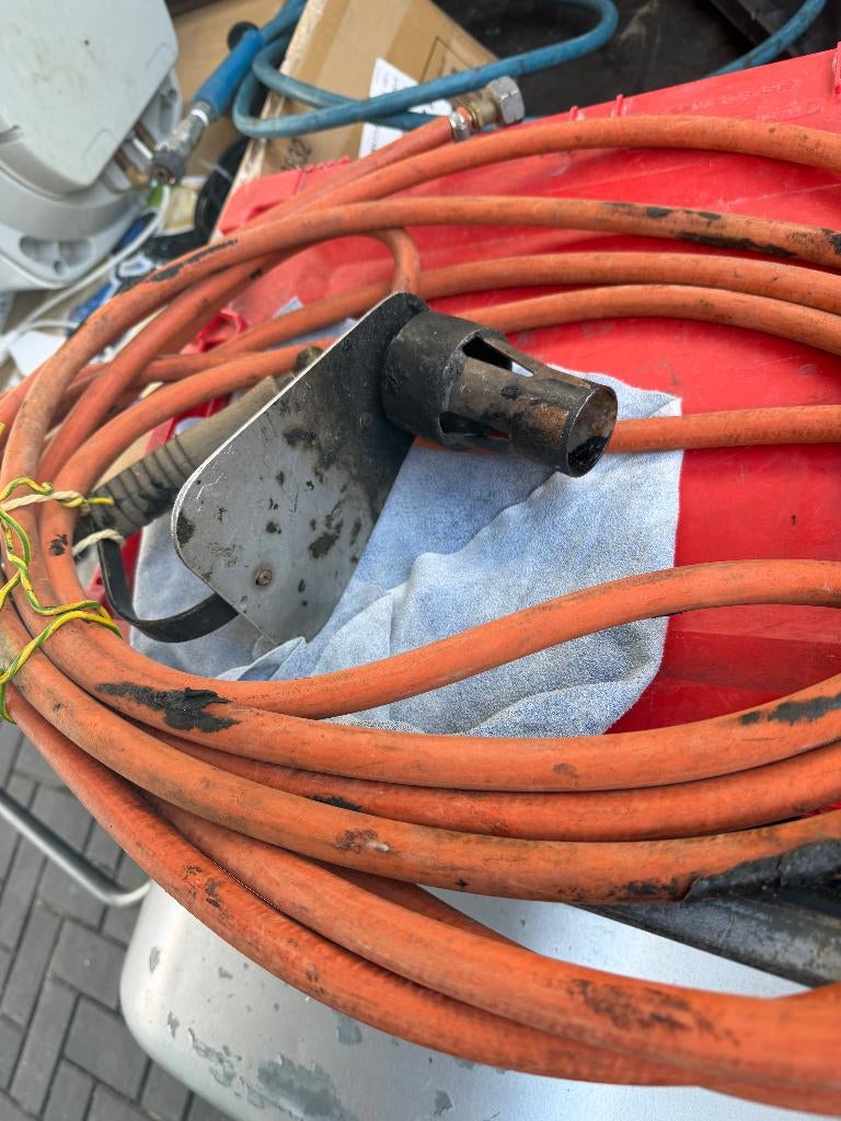Dakdekkers brander compleet met 10 meter slang, Ophalen, Gebruikt, Steen of Klei, Zwart