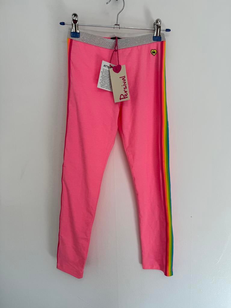 Persival legging roze met regenboog streep maat 140 146, Ophalen of Verzenden, Zo goed als nieuw, Meisje, Broek