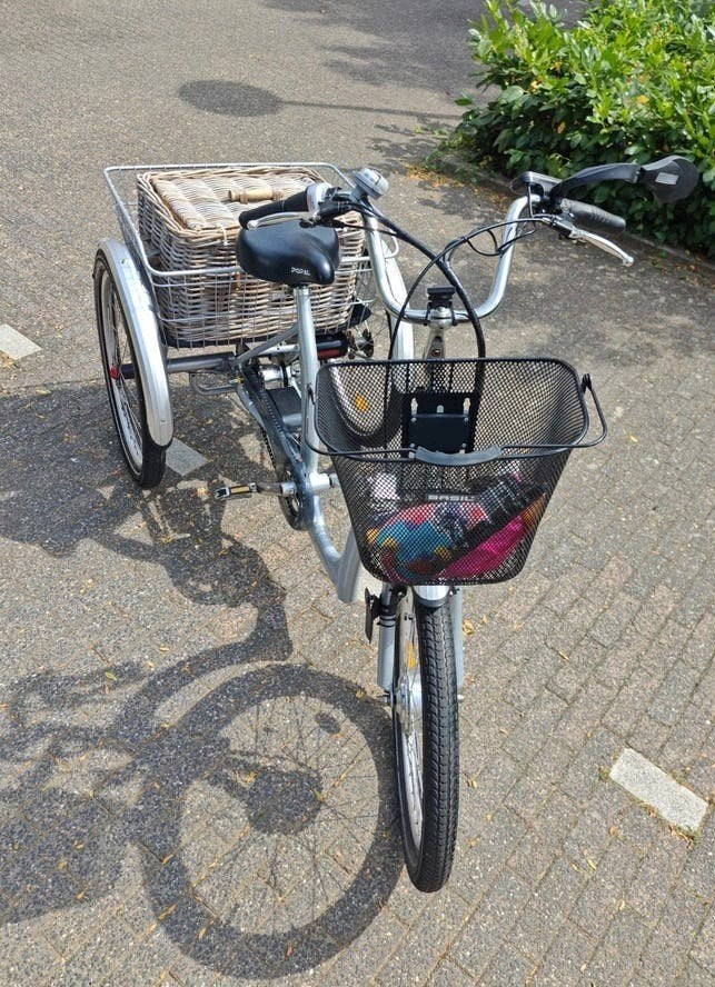 Nette Driewieler E-bike elektrische fiets senioren omafiets, Fietsen en Brommers, Fietsen | Driewielfietsen, Ophalen of Verzenden