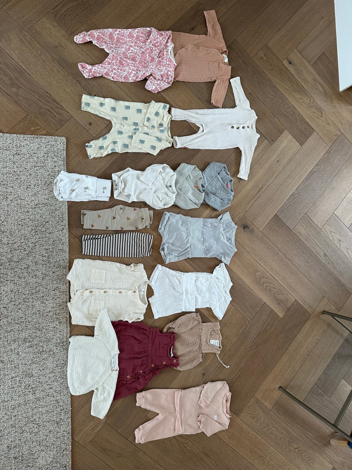 Pakket baby merk kleding meisje 50/56 (ZARA, H&M), Ophalen of Verzenden, Maat 50