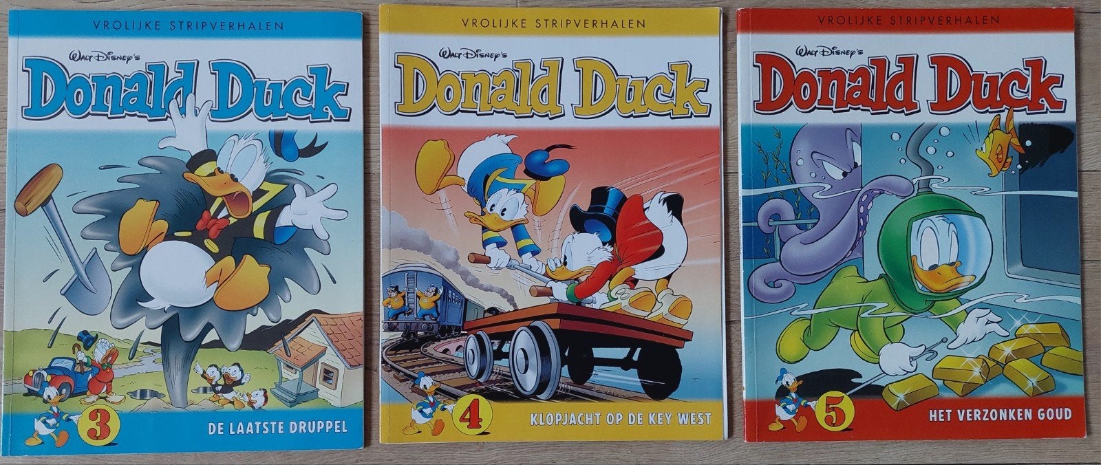 3 Donald Duck tijdschriften stripboeken /4/5 zgan., Ophalen of Verzenden, Zo goed als nieuw, Disney, Meerdere stripboeken