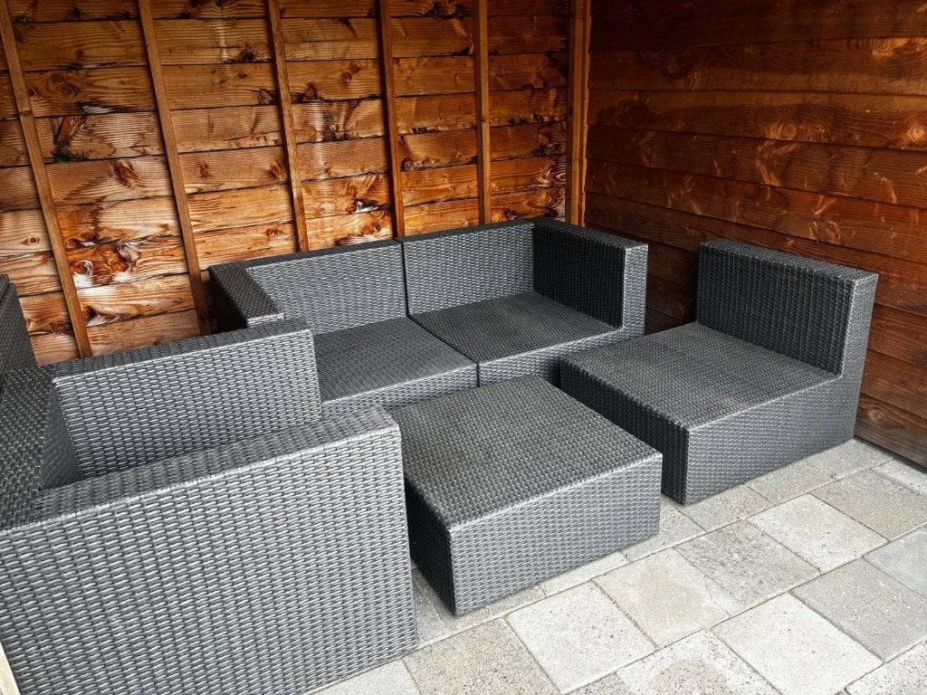 Tuin loungeset, Tuin en Terras, Ophalen, Gebruikt, Kunststof