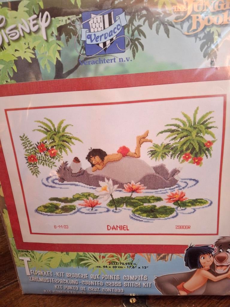Geboorte pakket  -Disney jungle book, Ophalen of Verzenden, Nieuw, Borduurpakket