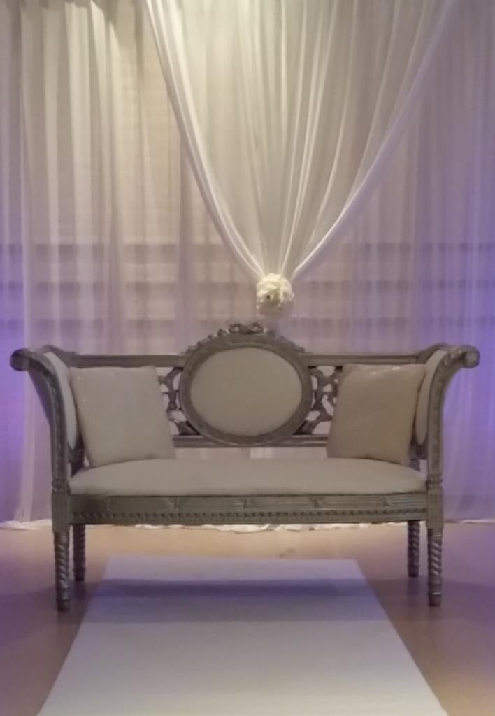 Elegante Barok Stijl Bank - Perfect voor Evenementen, Ophalen, Gebruikt, 150 tot 200 cm, Rechte bank