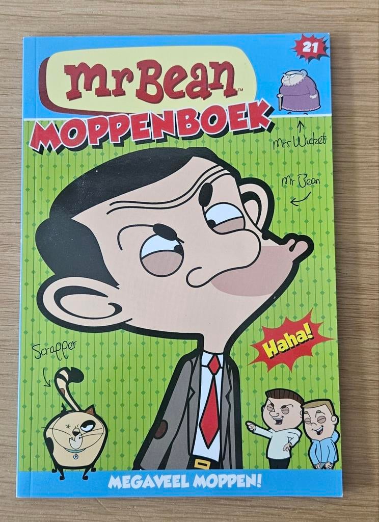 Mr. Bean Moppenboek - Megaveel Moppen!, Ophalen of Verzenden, Zo goed als nieuw, Rowan Atkinson (personage), Moppen