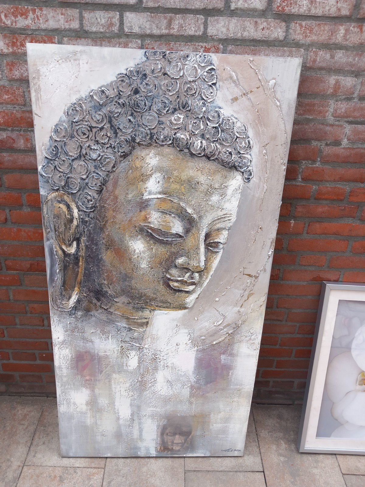 Mooi groot boeddha schilderij, Ophalen, Zo goed als nieuw