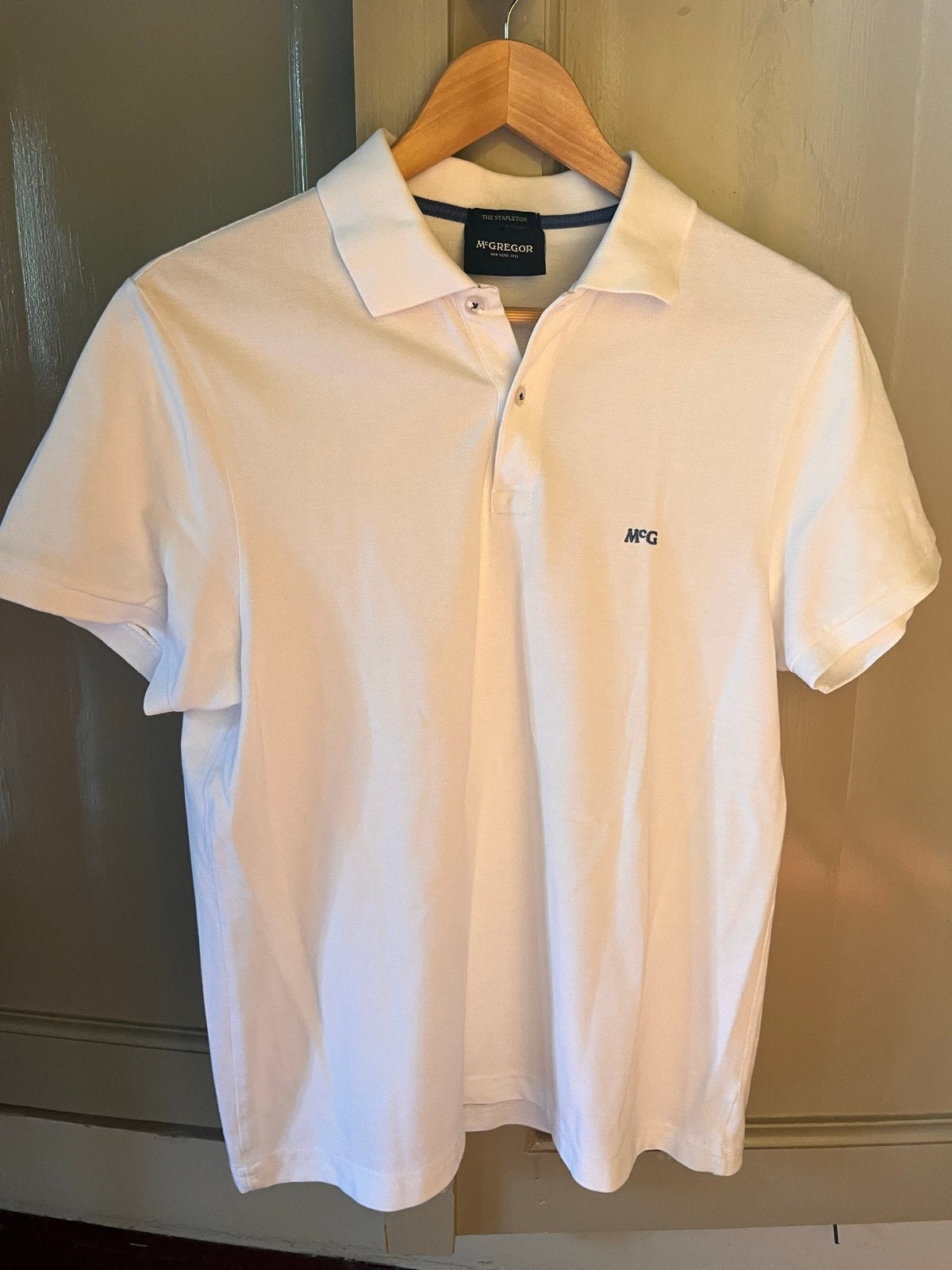 McGregor Polo Shirt Wit - Maat M, Kleding | Heren, Ophalen of Verzenden, Zo goed als nieuw, Maat 48/50 (M), Wit