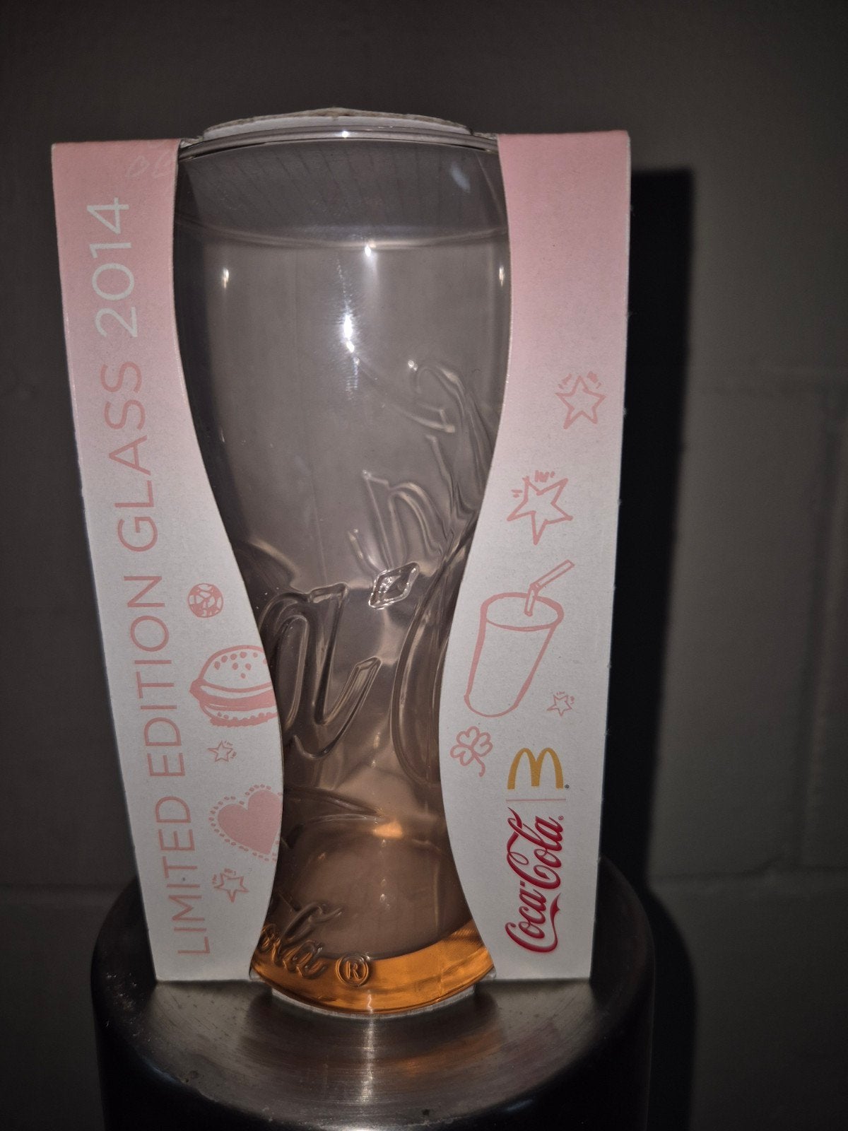 Coca-Cola McDonald's Glas 2014 | Limited Edition | Oranje, Ophalen of Verzenden, Nieuw, Frisdrankglas