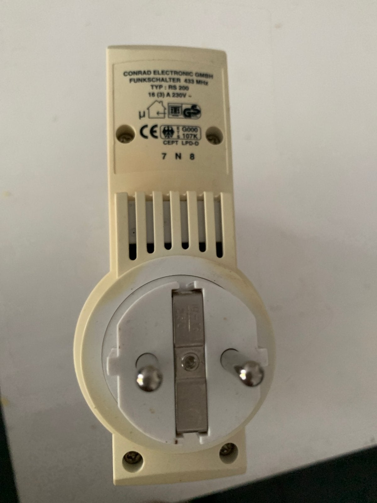 Conrad Electronic Funk Schakelaar RS 200 433 MHz, Ophalen of Verzenden, Gebruikt, Overige merken, Schakelaar