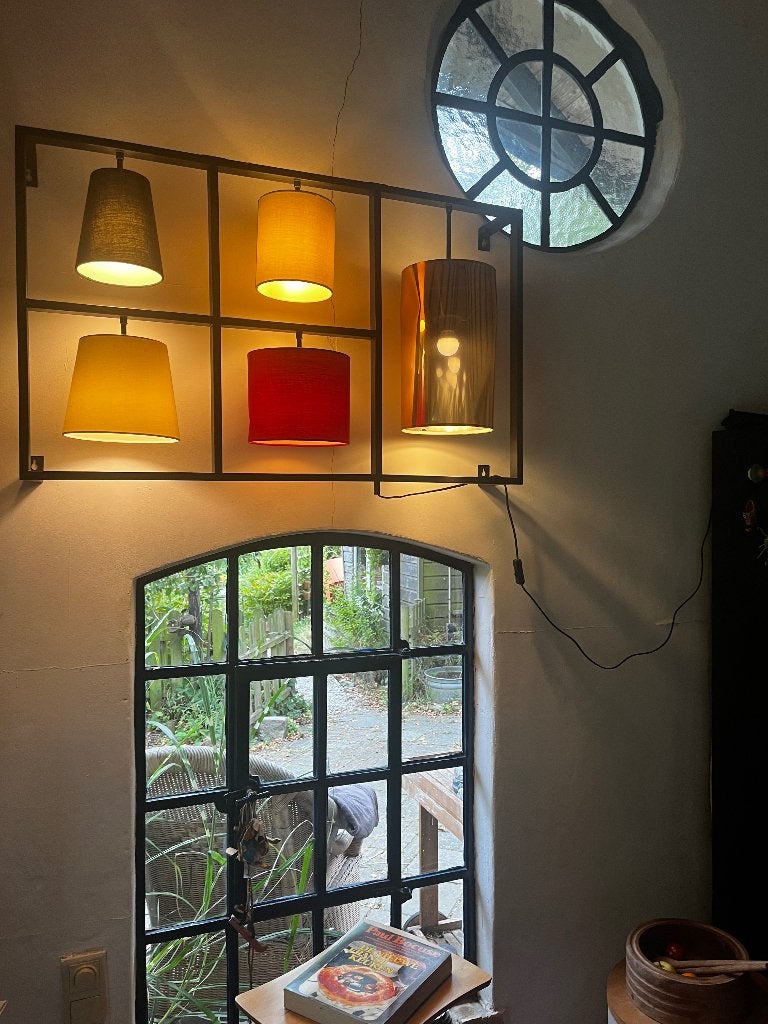 Design lamp Kare, Ophalen, Zo goed als nieuw, Natuurlijk materiaal, E27 (groot)