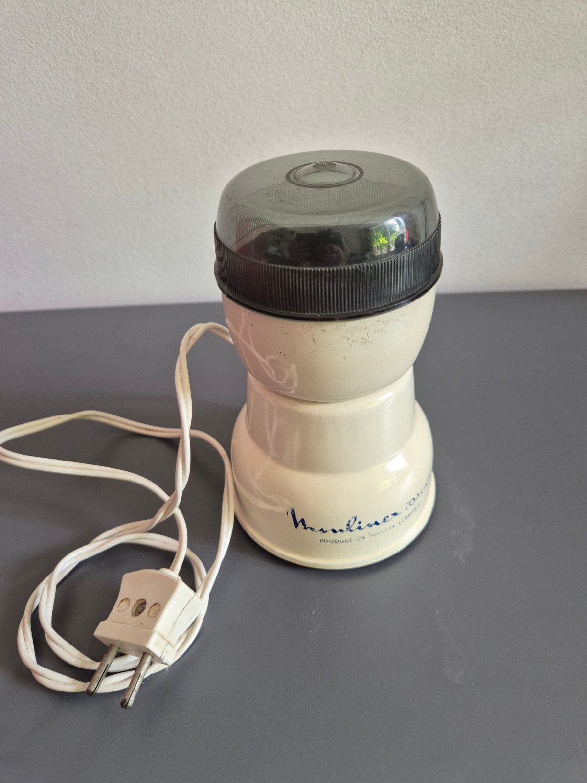 Vintage Moulinex Tornado Koffiemolen - Wit, Ophalen of Verzenden, Gebruikt