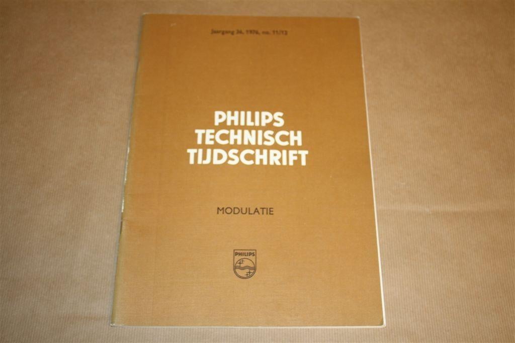Philips Technisch Tijdschrift - Special Modulatie - 1976, Boeken, Techniek, Zo goed als nieuw, Bouwkunde, Ophalen of Verzenden