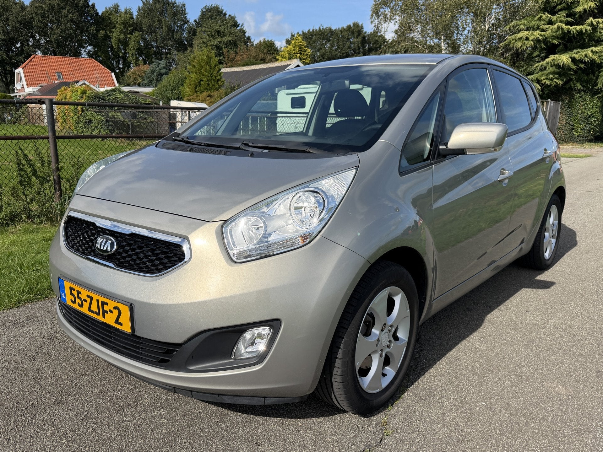 Kia Venga 1.6 CVVT Super Pack NAVI/CAMERA/ECC/CRUISE!/ 1e EI, Auto's, Voorwielaandrijving, Euro 5, Stof, Gebruikt