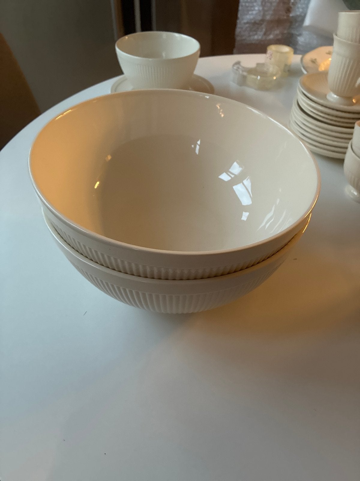 Wedgwood Windsor saladeschaal (2x) - z.g.a.n., Klassiek, Ophalen of Verzenden, Zo goed als nieuw, Kom(men)