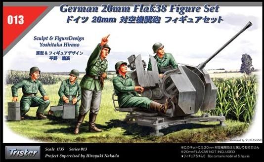 Tristar 1:35 German 20mm Flak38 figure set, Ophalen of Verzenden, Nieuw, 1:35 tot 1:50, Figuur of Figuren