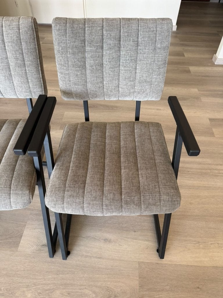 eettafel stoelen  4 luxury dinning chair, Ophalen, Metaal, Zo goed als nieuw, Vier