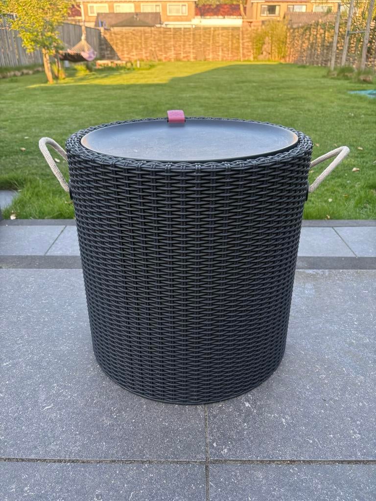 Keter Cool Stool Koelbox/Bijzettafel Antraciet, Ophalen, Gebruikt