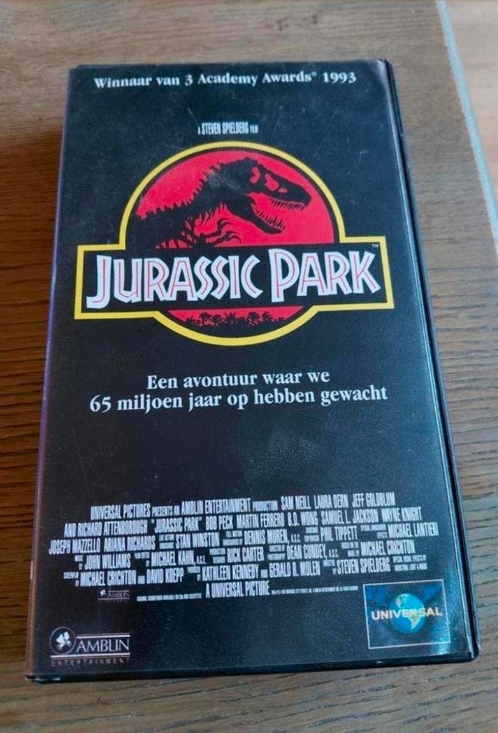 Steven Spielberg - Jurassic Park videoband. Klassieker., Cd's en Dvd's, VHS | Film, Ophalen of Verzenden, Gebruikt, Actie en Avontuur