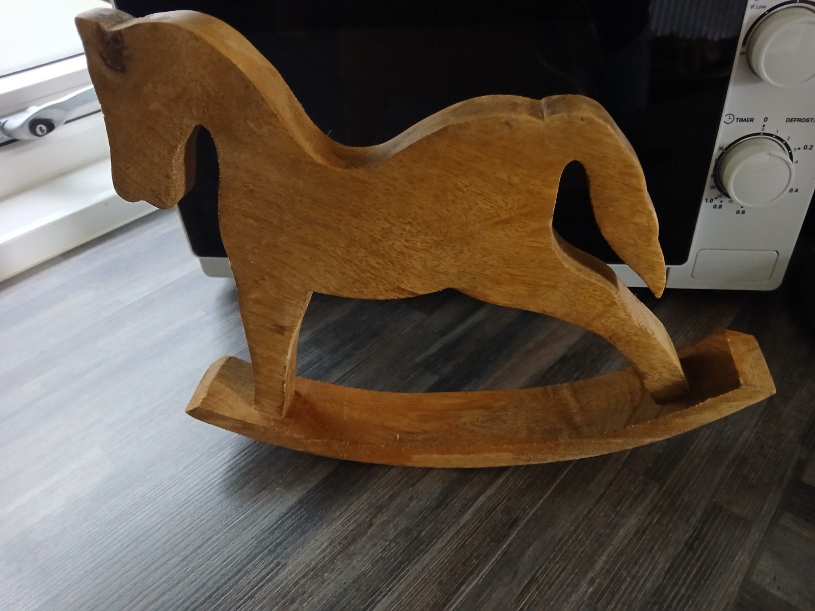 Houten hobbelpaard decoratie, Ophalen, Zo goed als nieuw, Overige typen