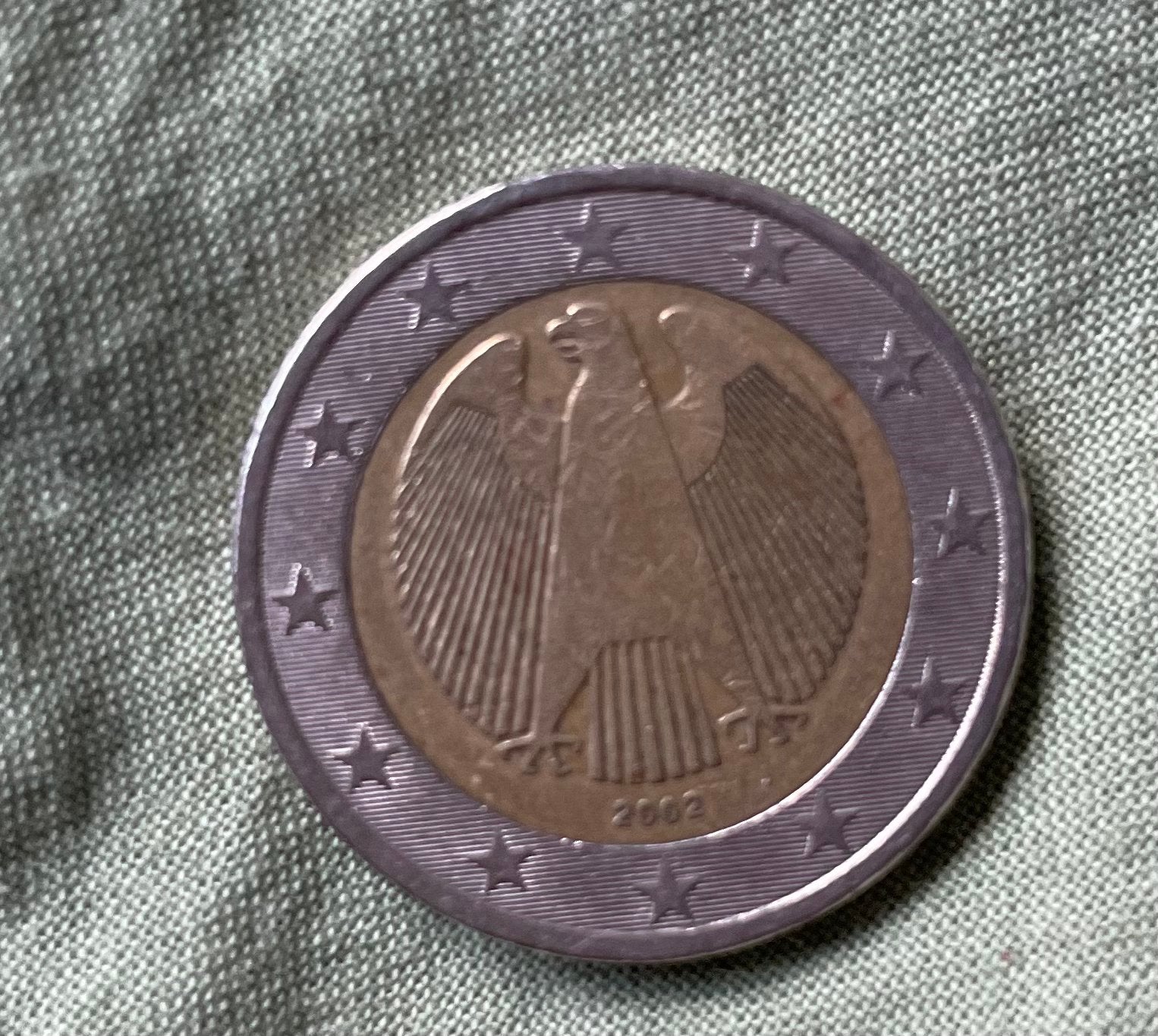 2 euromunt Duitsland Arend 2002 Zeldzame J, Ophalen of Verzenden, Duitsland, 2 euro