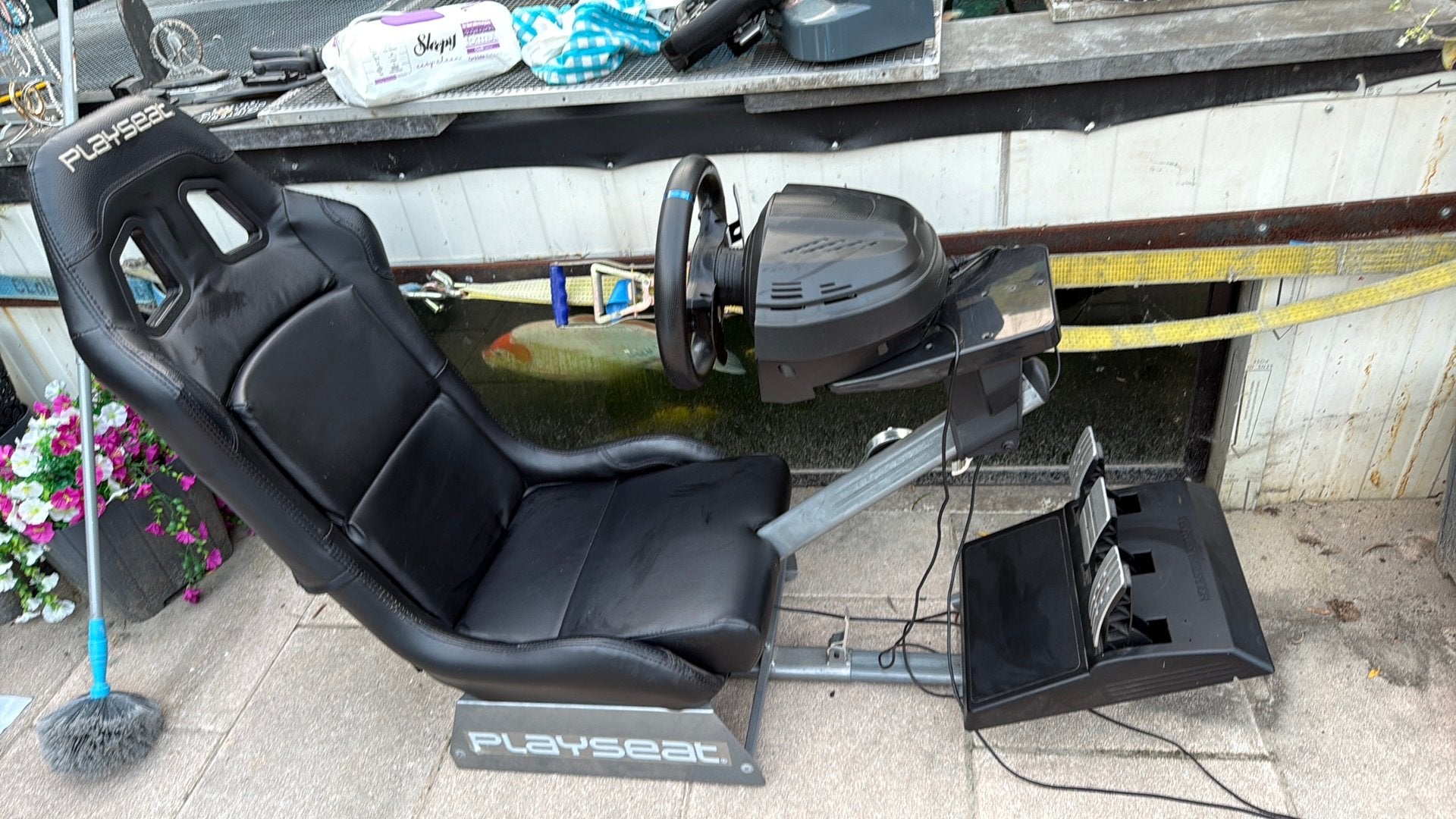 PlayStation playseat  met extra stuur weinig gebruikt, Ophalen, Zo goed als nieuw, Playseat of Racestoel, PlayStation 4